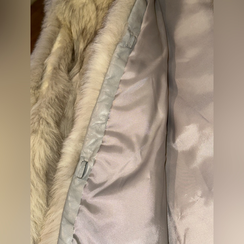 VTG Saga Fox Norway Fur Made In Korea Real Genuine Blue Fox Fur Style 1149 READ - Picture 6 of 14